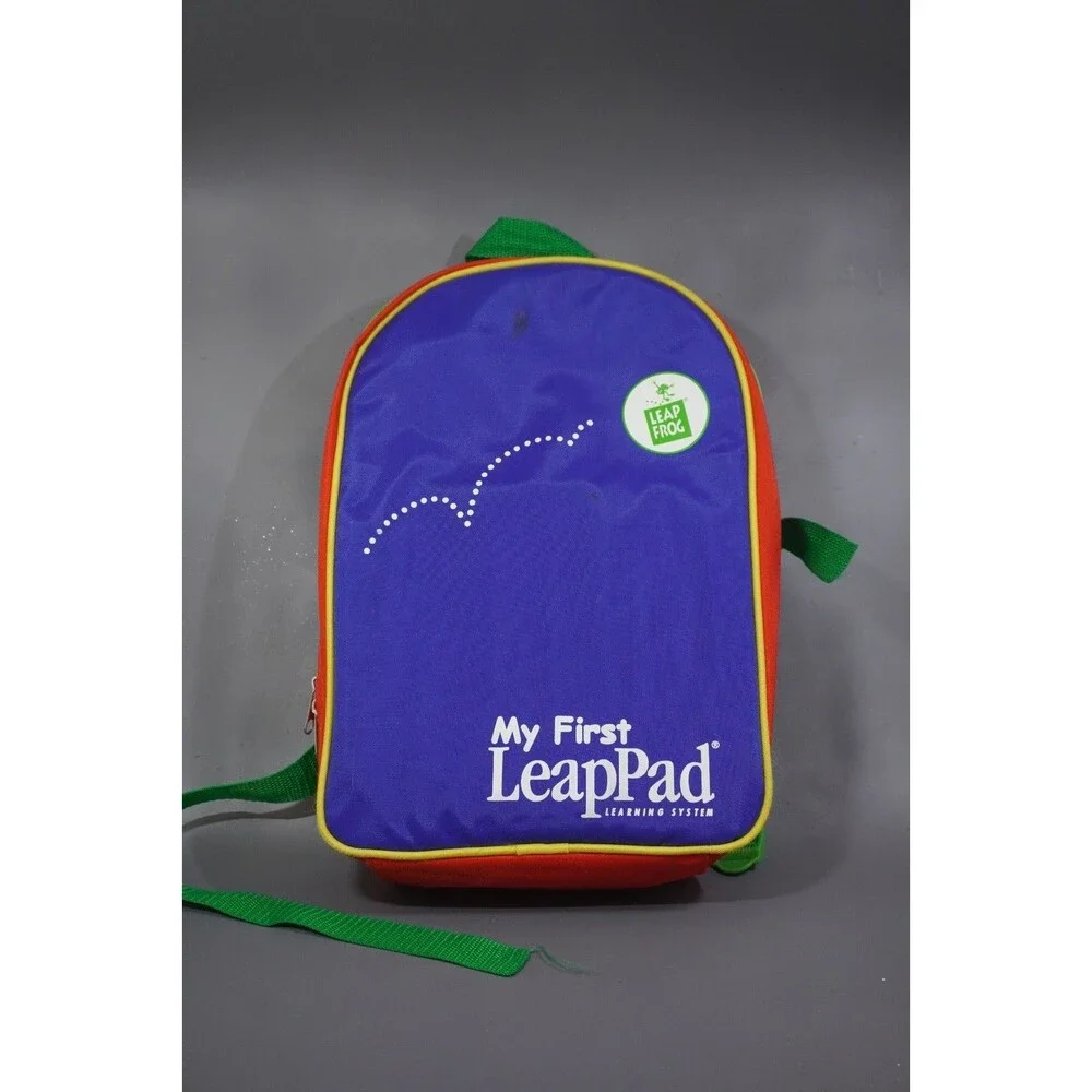 Leapfrog My First LeapPad Learning System Lot System Games Books Backpack Works!